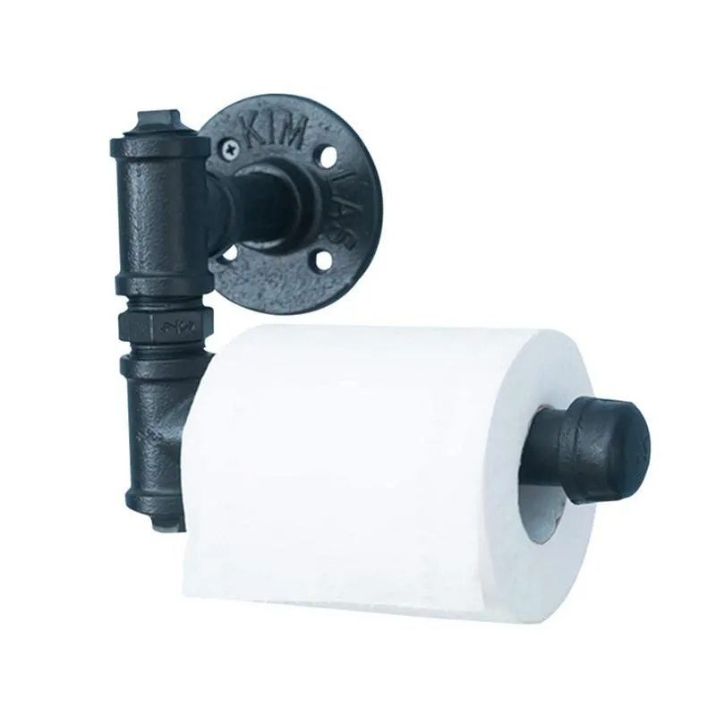 Porte-papier toilette créatif porte-serviettes rétro huile bubbed Bronze noir porte-rouleau de papier accessoires étagère murale salle de bain