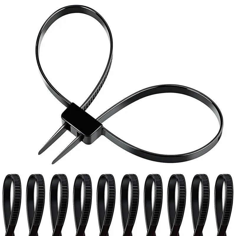 Other Garden Supplies Double Buckle Nylon Cable Tie 12X700MM One-Time 250 Pounds Heavy Tensile Strength