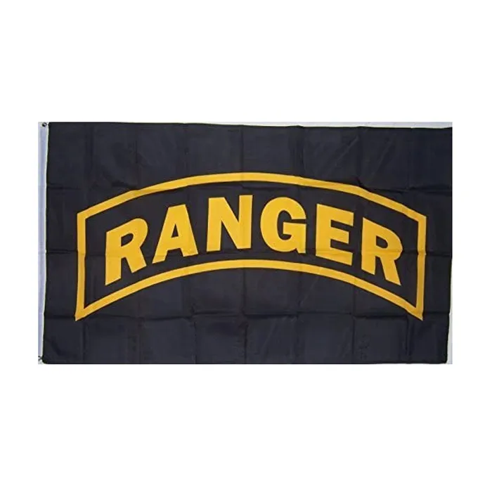 Армия США (Рейнджерс) Флаги баннеров 3 'x 5'FT 100D Полиэстер быстрого производства Яркий цвет с двумя латунными втулками