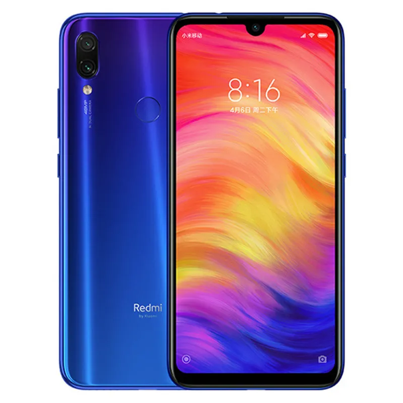 Oryginalny Xiaomi Redmi Note 7 4g LTE Telefon komórkowy 3 GB RAM 32GB ROM Snapdragon 660 Aie Octa Core Android 6.3 "Pełny ekran 48.0mp 4000 mAh Identyfikator linii papilarnych Face Smart Telefon komórkowy