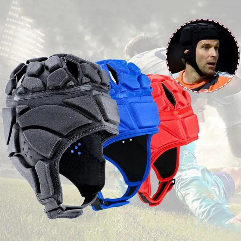 Caschi da ciclismo Casco da rugby Protezione del caschetto Copricapo da calcio Berretto da mischia Testa da hockey Soft Shell Portiere da calcio sportivo