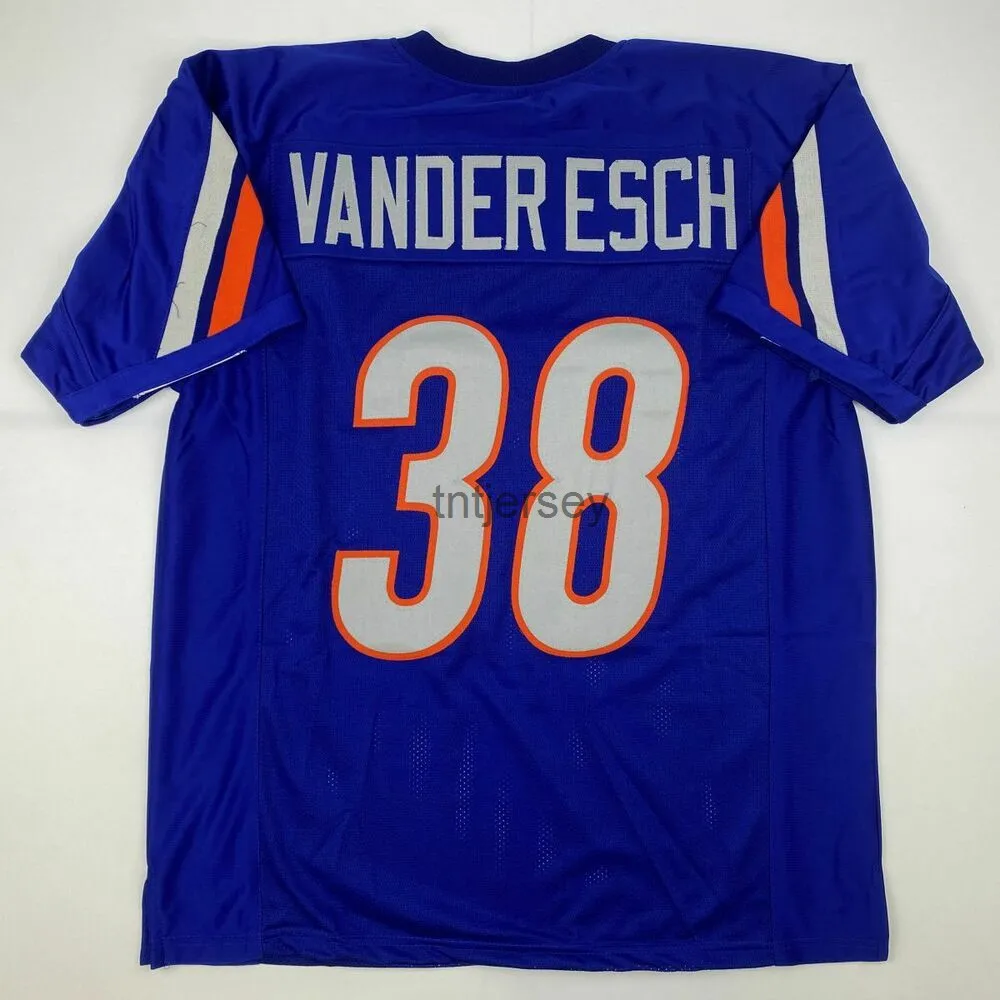 PERSONALIZZATO Nuova maglia da calcio LEIGHTON VANDER ESCH Boise State College cucita su misura XL CUCITURA AGGIUNGI QUALSIASI NUMERO DI NOME