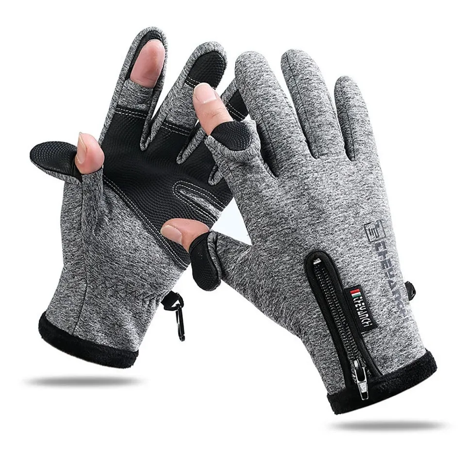 DHgate Waterproof Insulated Fishing Gloves for Men and Women Perfect for Cold Weather Outdoor Activities Sports Outdoors