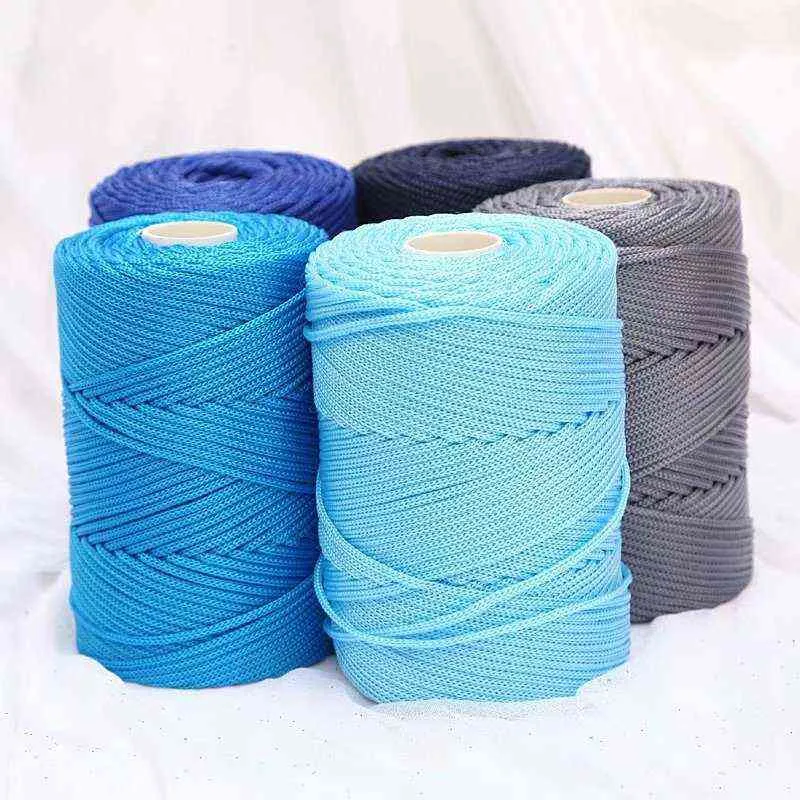 200m/Roll 3mm Hollow Knitted Crochet Macrame Yarn For DIY Handbag, Purse,  Basket Chunky Trapillo Nylon Cord With Polyester Thread And Round Rope  Y211129 From Mengqiqi05, $13.06