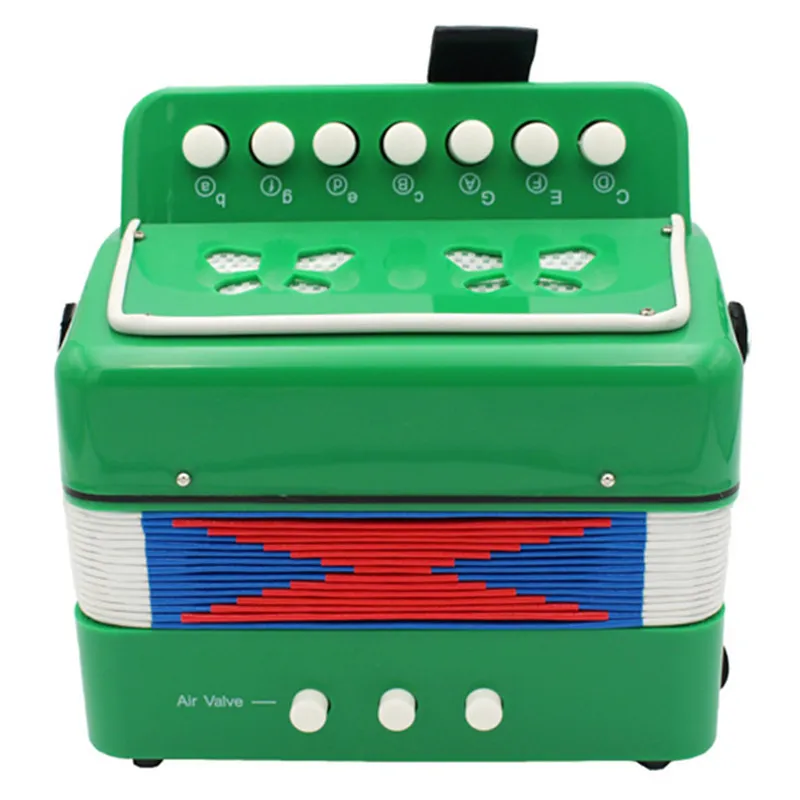 7-Key 2-Bass Mini Accordion - Educational Musical Instrument for ...