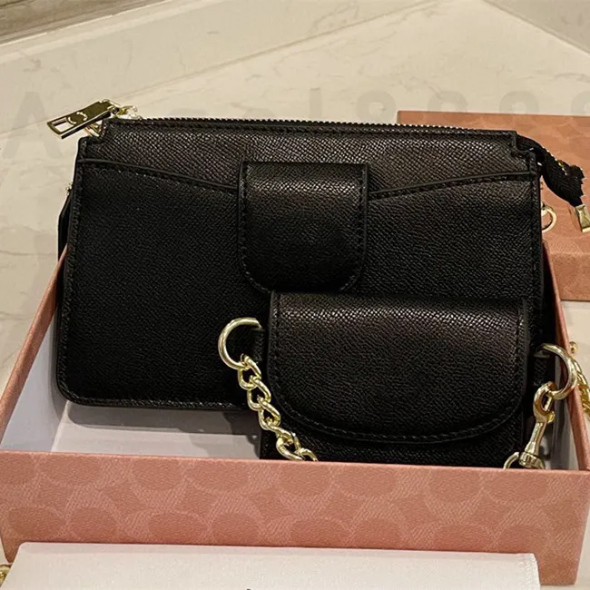 Luxury Designer Brand Fashion Shoulder envelope lady Bags Handbags Women chains letter mobile phone purse bag mini wallet classic style all match