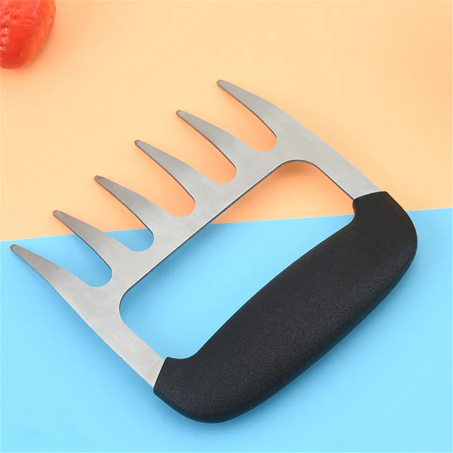 Meat Shredder Chicken Claws BBQ Tool Poultry Pork 430 Stainless Steel Shred Cut Meats Splitter Kitchen Separator Smoker Grill Fork BPA-free 2pcs/set In Color Box