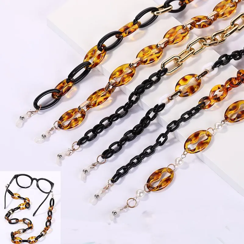 Zonnebril Frames Mode Bril Ketting Voor Dames Acryl Lanyard Houder Brillen Masker Strap Koord Ketting Sieraden Geschenken