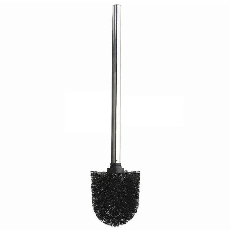 Supports de brosses de toilette remplacement en acier inoxydable WC salle de bain brosse de nettoyage tête noire