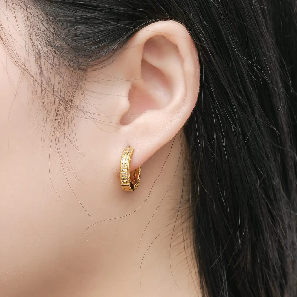 2 Créoles Huggies En Acier Inoxydable - Boucles D'oreilles Studs Hoops - Homme Ou Femme