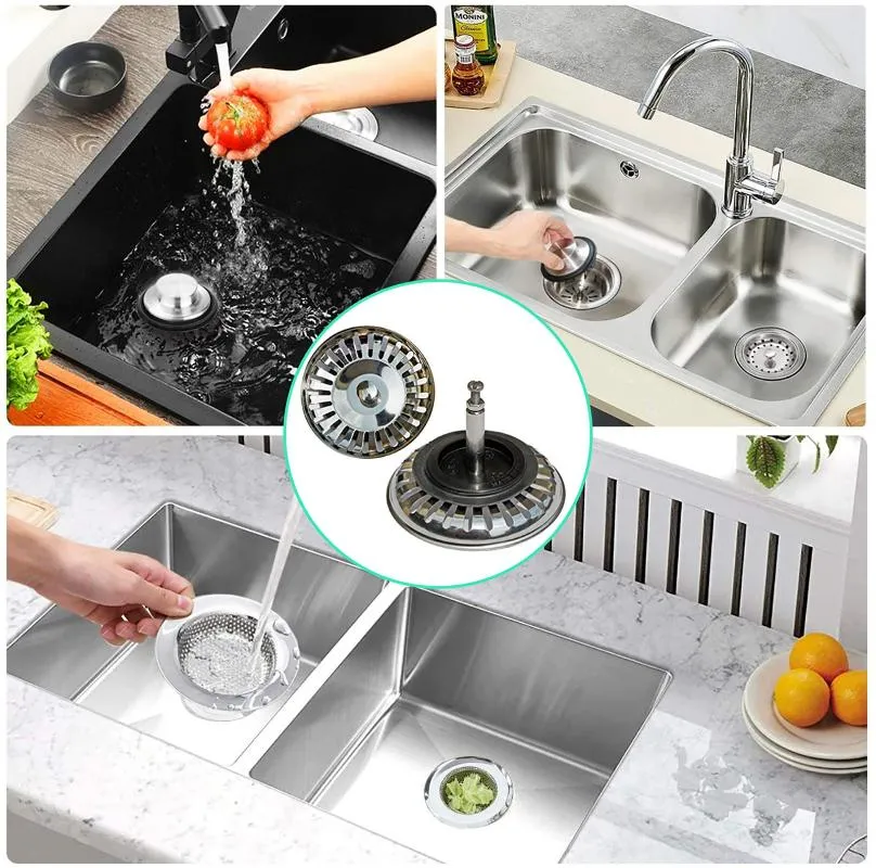 Altre Forniture Servizi Igienici Da Bagno Scarichi Da Cucina Filtro Lavello  In Acciaio Inox Tappo Di Scarico Tappo Di Scarico Filtro Scarico Capelli Da  Bagno Strai Da 32,82 €