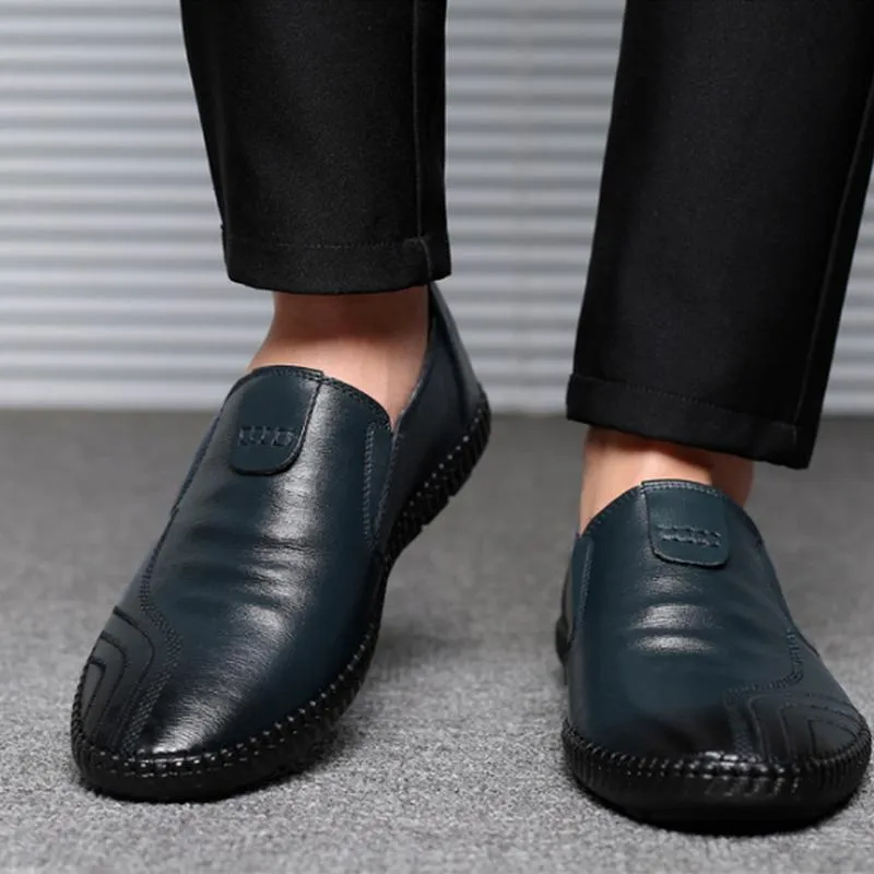 Chaussures Habill es Cuir Homme Casual All Match Un Pied Respirant