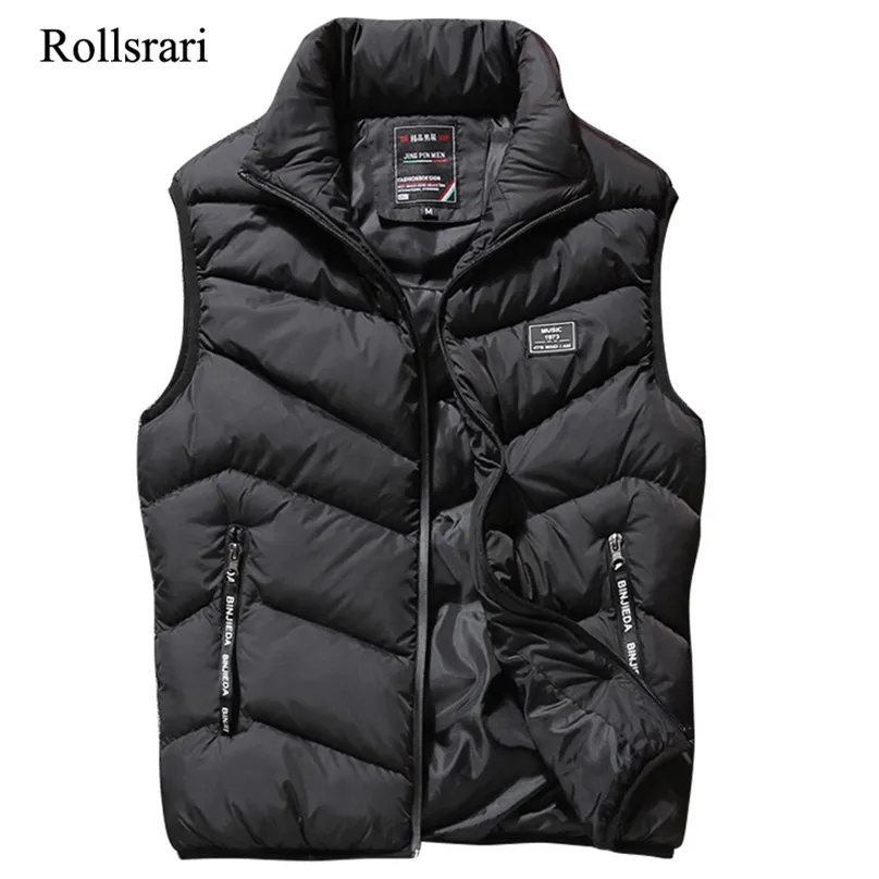 L-8XL Ärmellose Weste Männer Frühling Herbst Mode Casual Mäntel Männliche Baumwolle Gefütterte männer Weste Männliche Jacke Verdicken Weste K88 211111