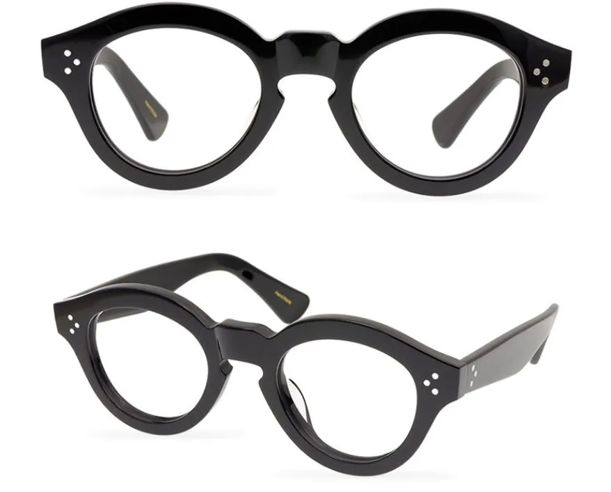 Handmade Vintage Round Optical Aesthetic Glasses Frames For Men And Women With Thick Spectacle