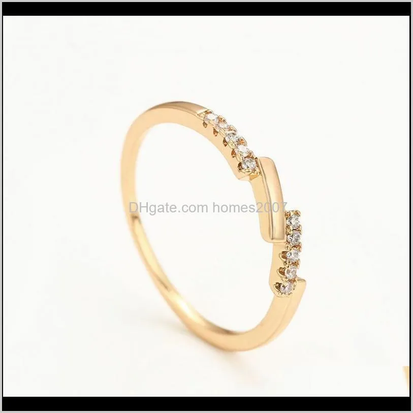 mxgxfam gold color 18 k fashion rings for women + cz jewelry wedding