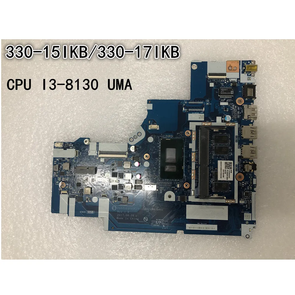 Ordinateur portable d'origine Lenovo ideapad 330-15IKB/330-17IKB carte mère NM-B451CPU I3-8130 UMA FRU 5B20R19898 5B20R60935