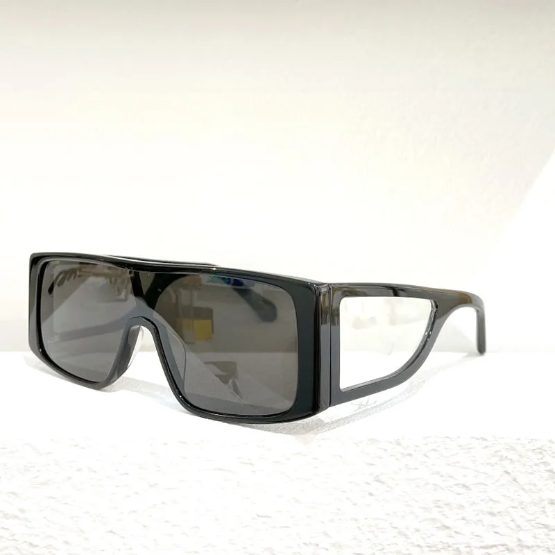 Mode Designer Solglasögon Z1451U Klassisk Transparent Frame One-Piece Letter Lens Eye Protection Wide Temple Sunglassess Original Box