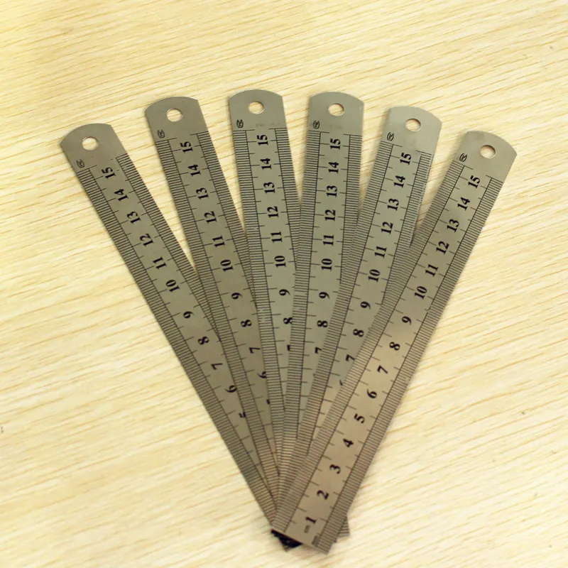 Steel Ruler 15cm20cm30cm Steel Steel Stainless Office Studie Toolery Metal Linjal