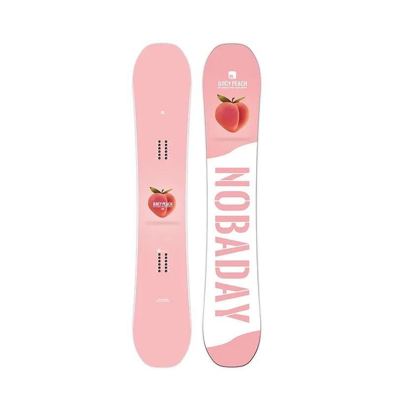 Winter Snowboard Beginner gear Peach ski Pink Cherry Training Snowboarding Custom Single skis Double Board