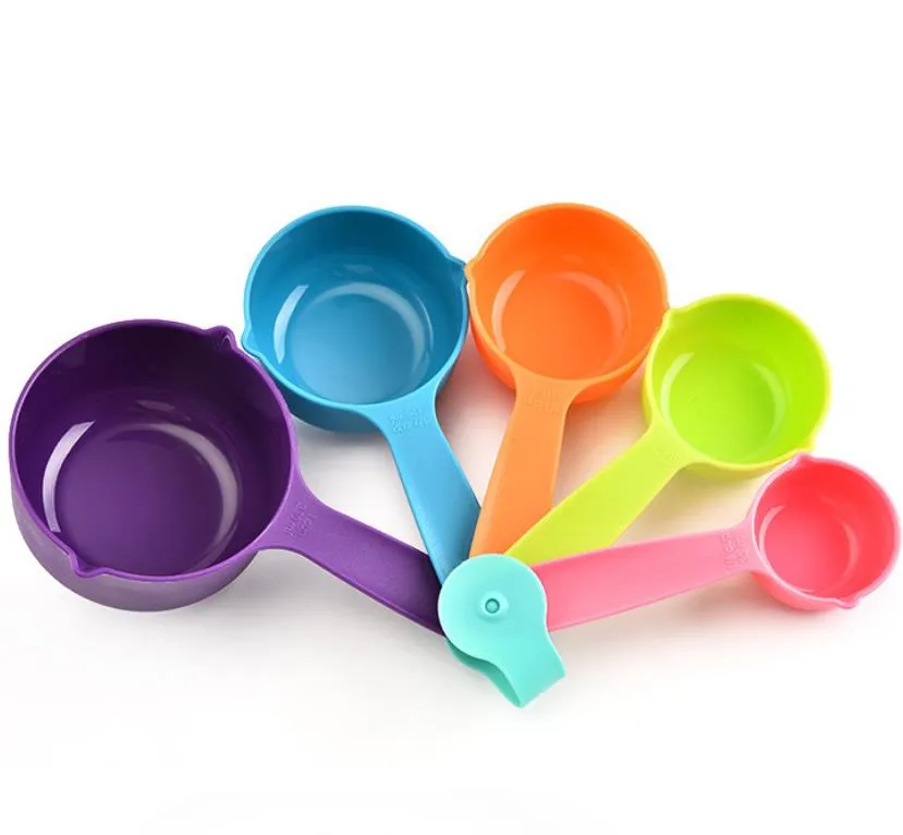 Kitchen, Dining Bar Home & Garden Drop Delivery 2021 Set Plastic Useful Cooking Baking Spoon Cup Kitchen Measuring Tools