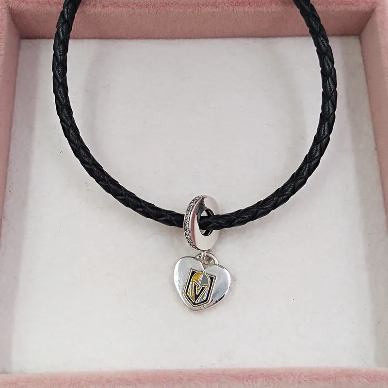 Il ciondolo con perline in argento sterling 925 si adatta ai braccialetti di gioielli in stile Pandora europeo AnnaJewel