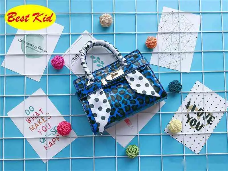 BestKid DHL ! Kids Leopard print shoulder bags for Childrens Kids Small handbags baby girls mini Totes Toddlers Bags BK081