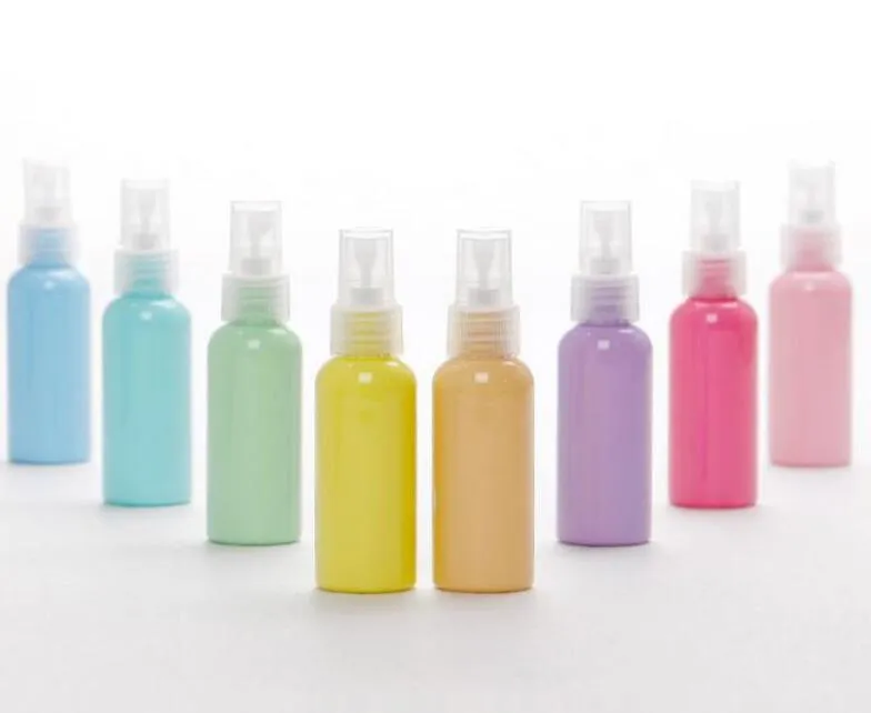 Wholesale 50ml Macaron PET Spray Bottle Wholesale Ultra Fine Mist