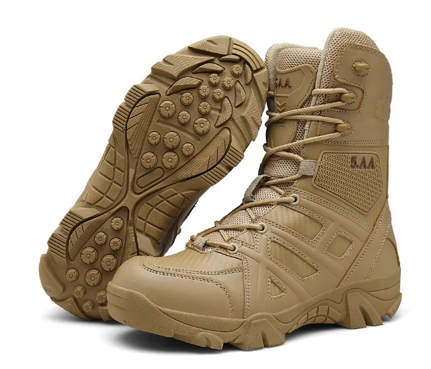 Men Desert Tactical Military Boots Werken Safty Shoe Army Combat Boot Militares Tacticos Zapatos Mens Shoes Feample