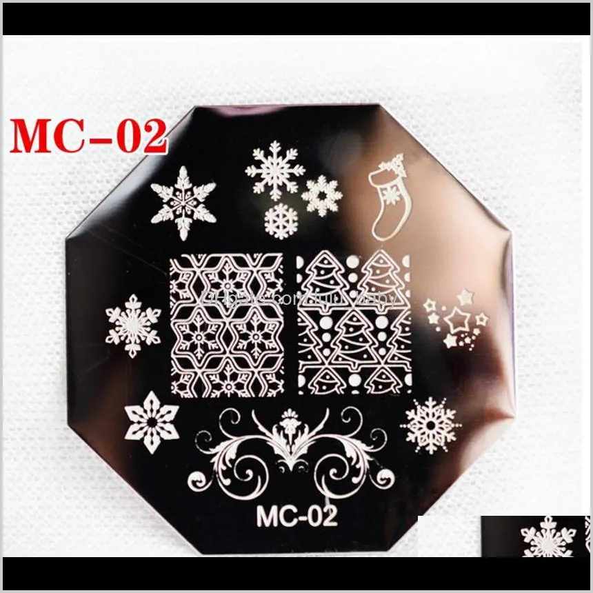 christmas theme nail stamping plates stainless steel xmas snowflake designs nails art template image plate manicure tools