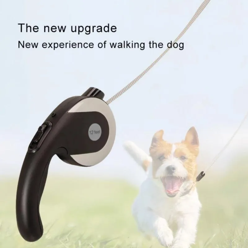 Dog Collars & Leashes Retractable Pet Leash Puppy Cat Durable Nylon Traction Rope Belt With Led Light For Small Medium Walking Accessories