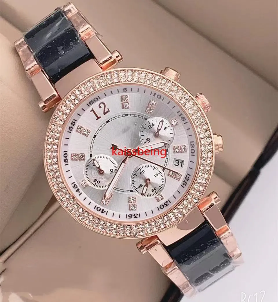 2021M Dédié à la montre de calendrier pour femmes Shi Ying incrustée de diamants, à la mode, en acier Foaz watchES6