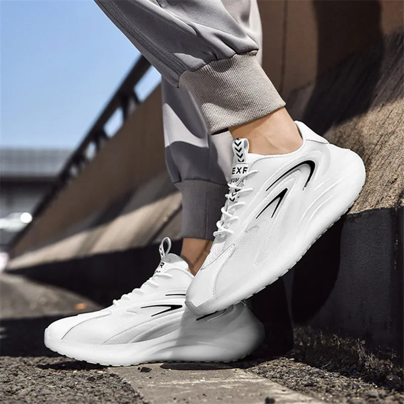 2021 Running Shoes Thick-soled luminous men white black summer Korean fashion casual shoe large size breathable sneakers run-shoe #A00015