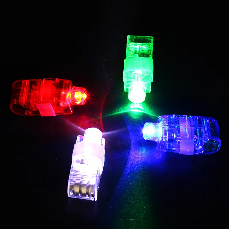 LED iluminado gadget brinquedo brinquedo anel de dedo luzes brilho laser feixes festa flash criança ao ar livre rave festa brinquedos uf158