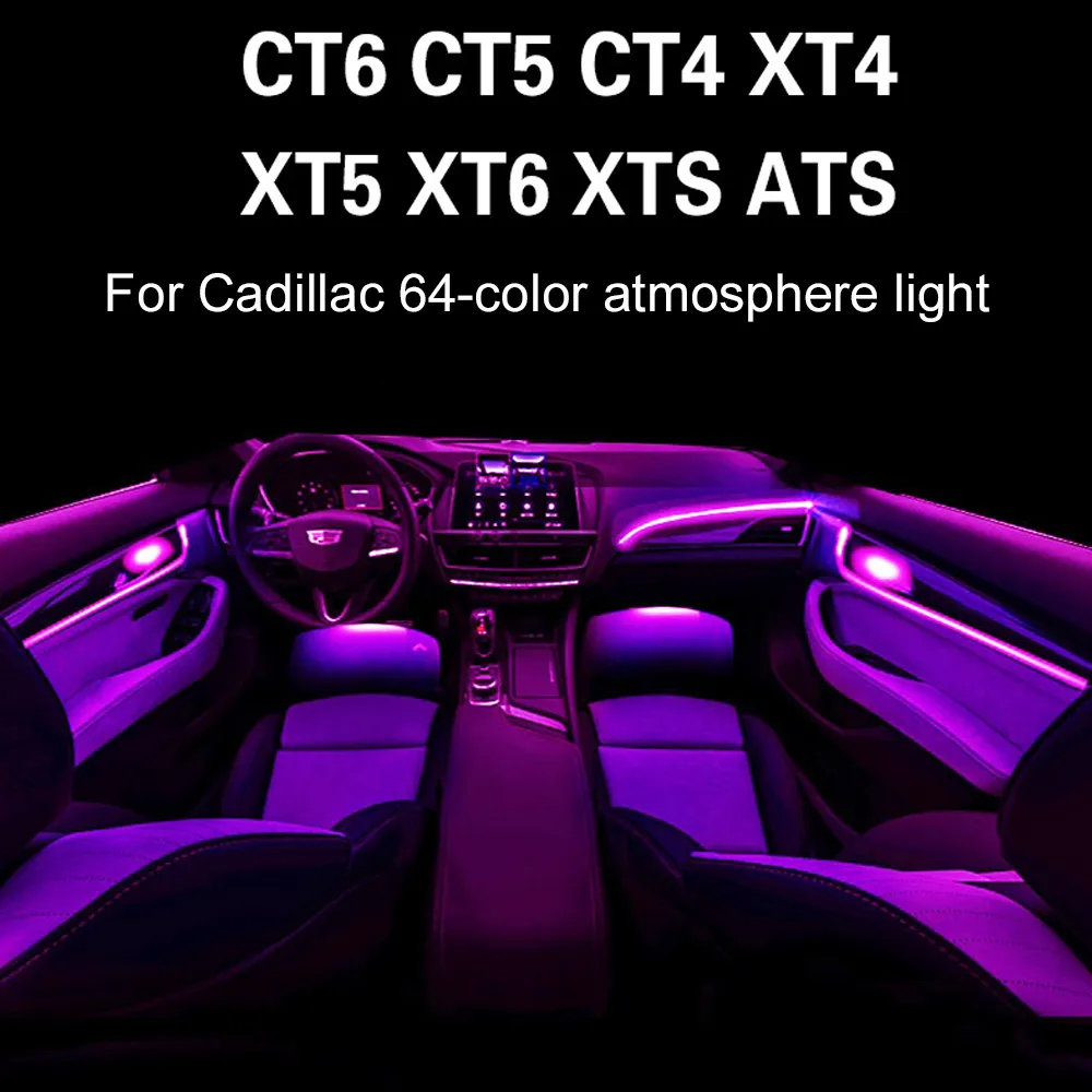 For Cadillac Ambient Light Fit For CT5 CT4 CT6 XT4 XT5 XT6 XTS ATS STS