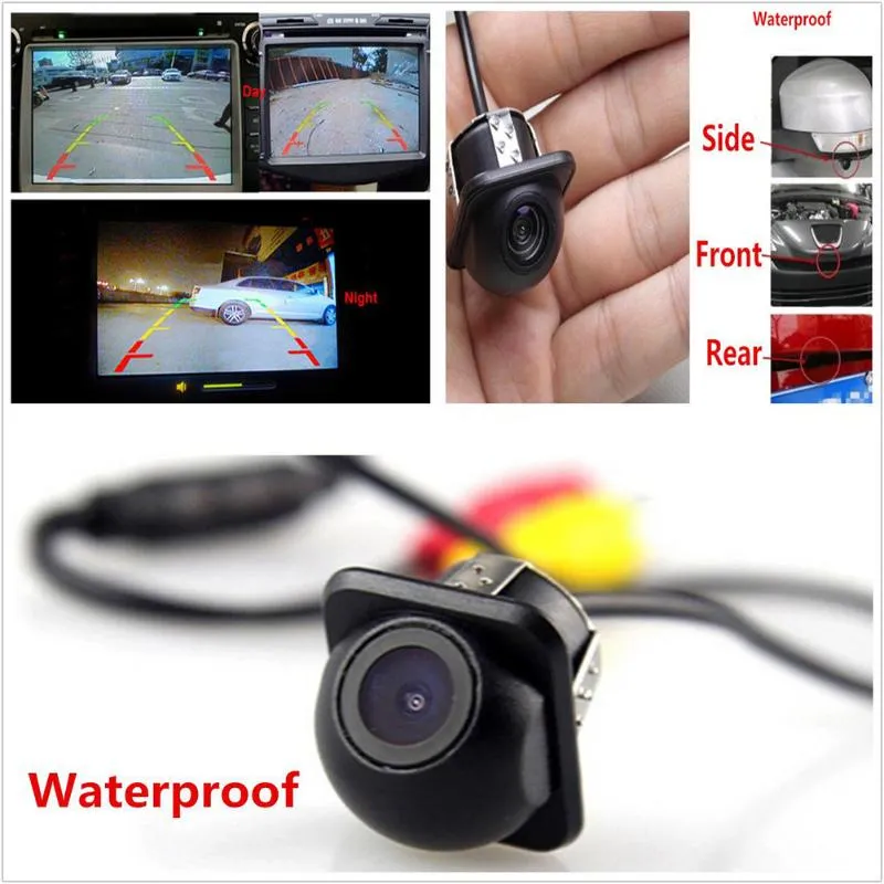 Car Rear View Cameras& Parking Sensors 12V Side Front Mirror CCD Backup Reversing Camera Cam Kit