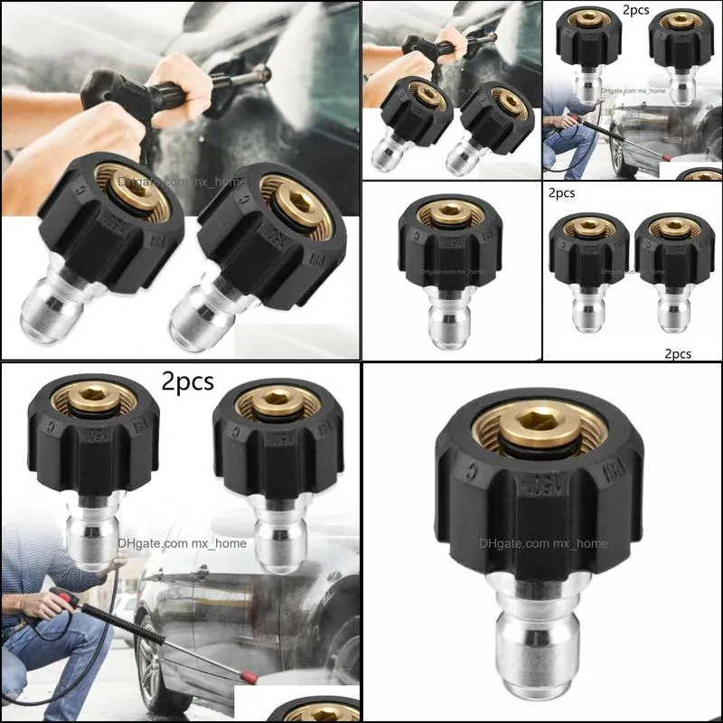 3/8 Quick Connect Male To M22 14 15 Female Adapter For Pressure Washer Connector Watering Equipments