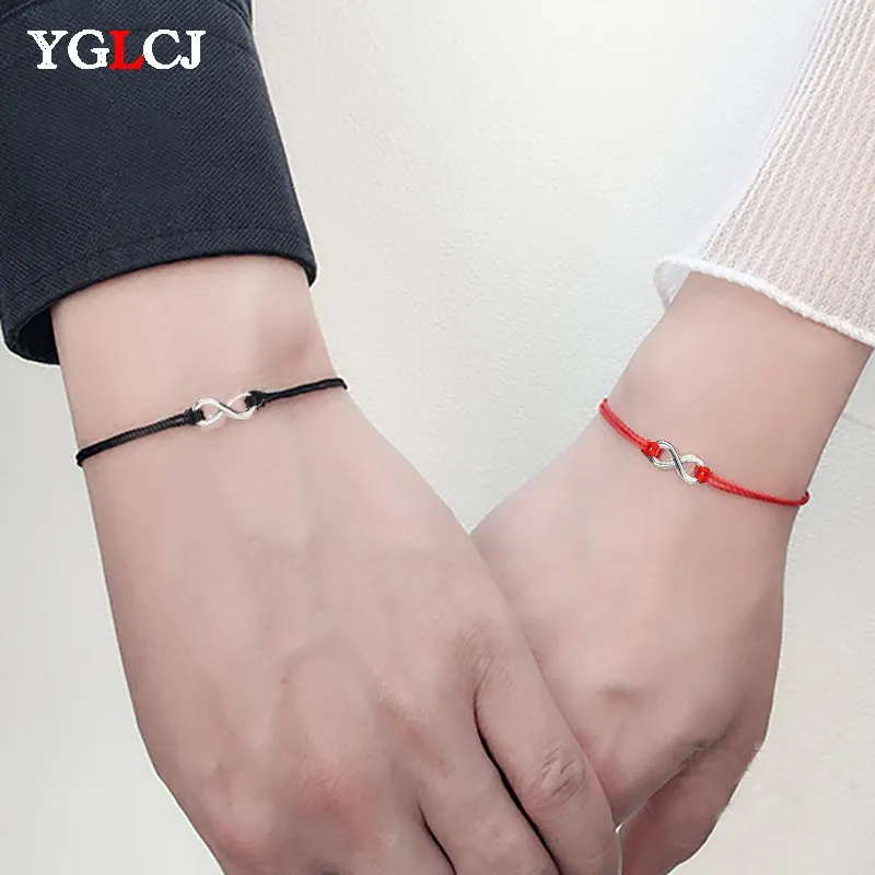 Together Forever Love Infinity Bracelet For Lovers Red String