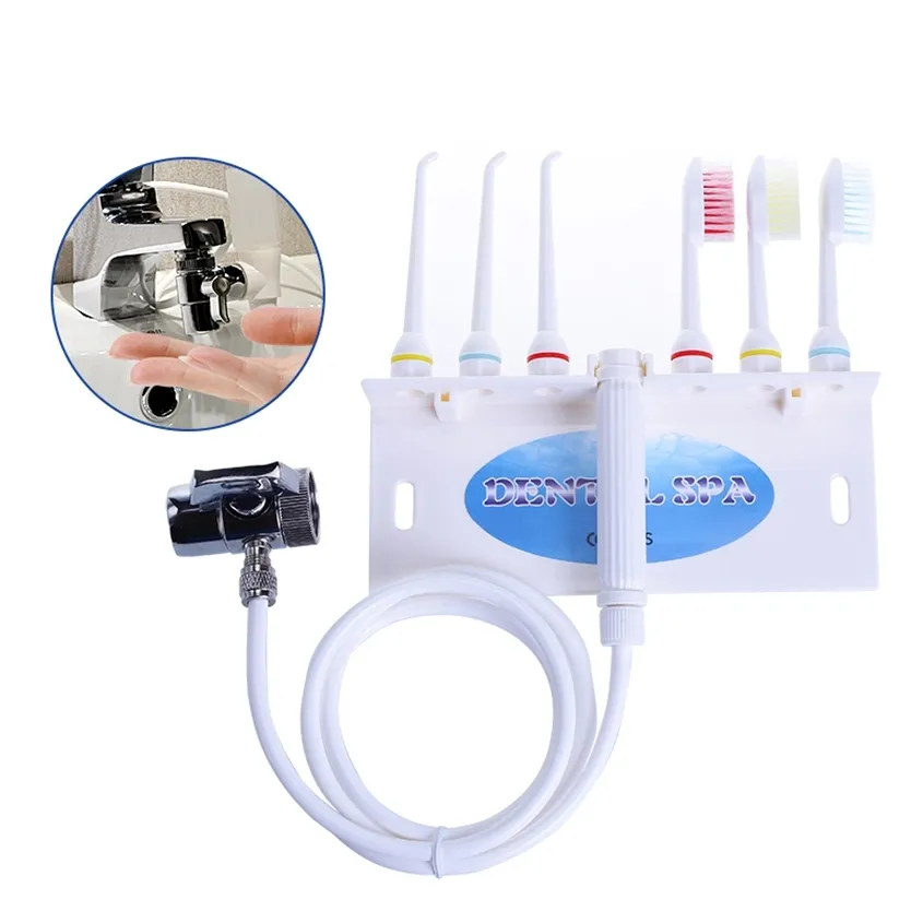 Wasserhahn Munddusche Dental Wasserstrahl Flosser Zahnbürste Mundreinigung SPA Zahnaufheller Pick Machine Drop 220222