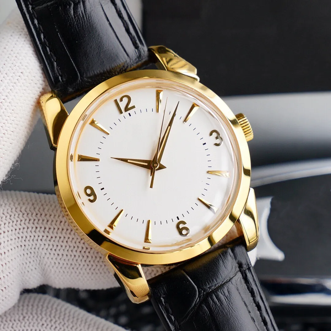 Klassiska män Automatisk mekanisk klocka Sapphire Rostfritt stål Kalender Armbandsur Företagsnummer Klocka 41mm Vattentät