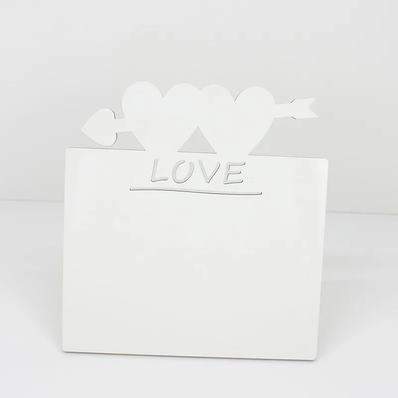 DHLFrames Blank Sublimation MDF Wooden Double Love Photo Plate 190*190*5mm Tag DIY Gift Printing