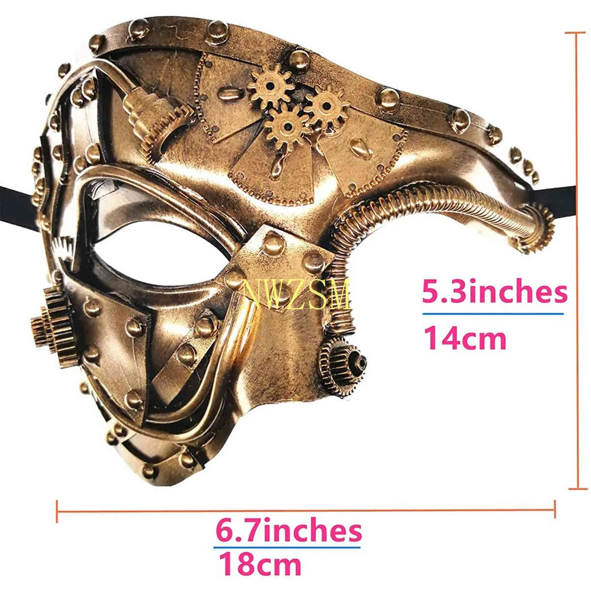 Hombres Mecánicos De Casco De Máscara Veneciana Para Masquerade Steampunk  Phantom Of The Opera Halloween Cosplay Party Disfraz Face Masks De 36,39 €