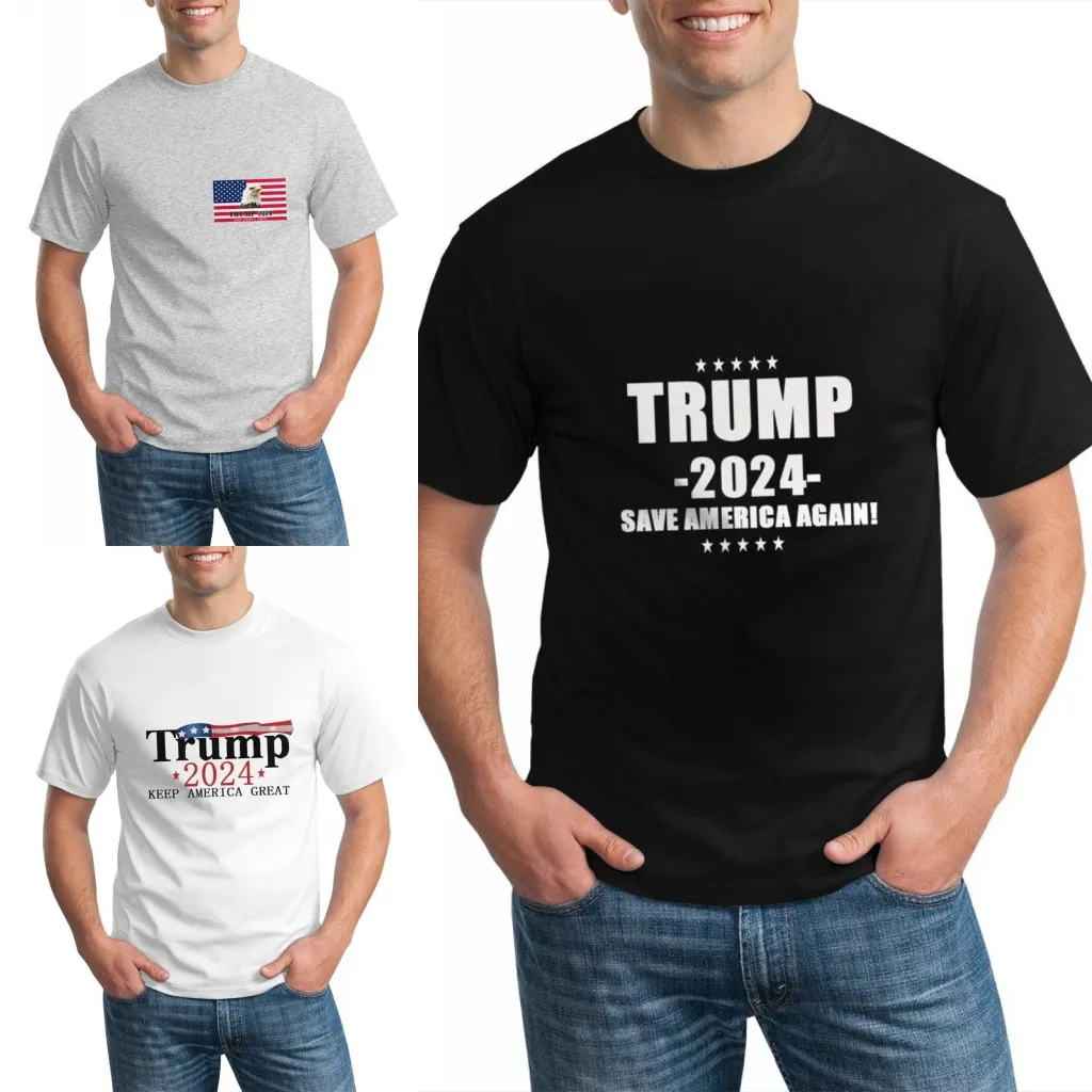 Trump 2024 sauvegarder l'Amérique à nouveau t-shirt Equipe manches courtes manches courtes hommes occasionnels occasionnels adolescents tops