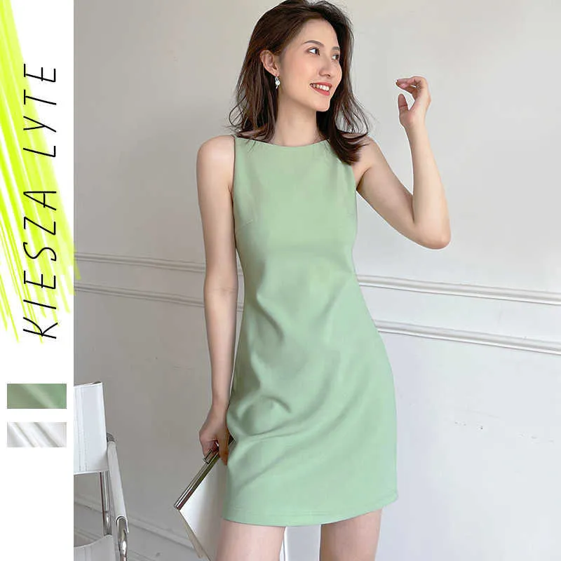Green Dress For Women Summer Fashion Spaghetti Straps Short Slim Sexy Club Chic Ladies Party Mini Dresses 210608