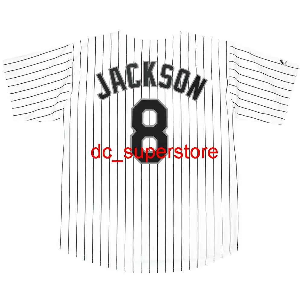 Custom Sewing Bo Jackson Chicago Home White Jersey Mężczyźni Kobiety Młodzież Koszulki Baseball XS-6XL