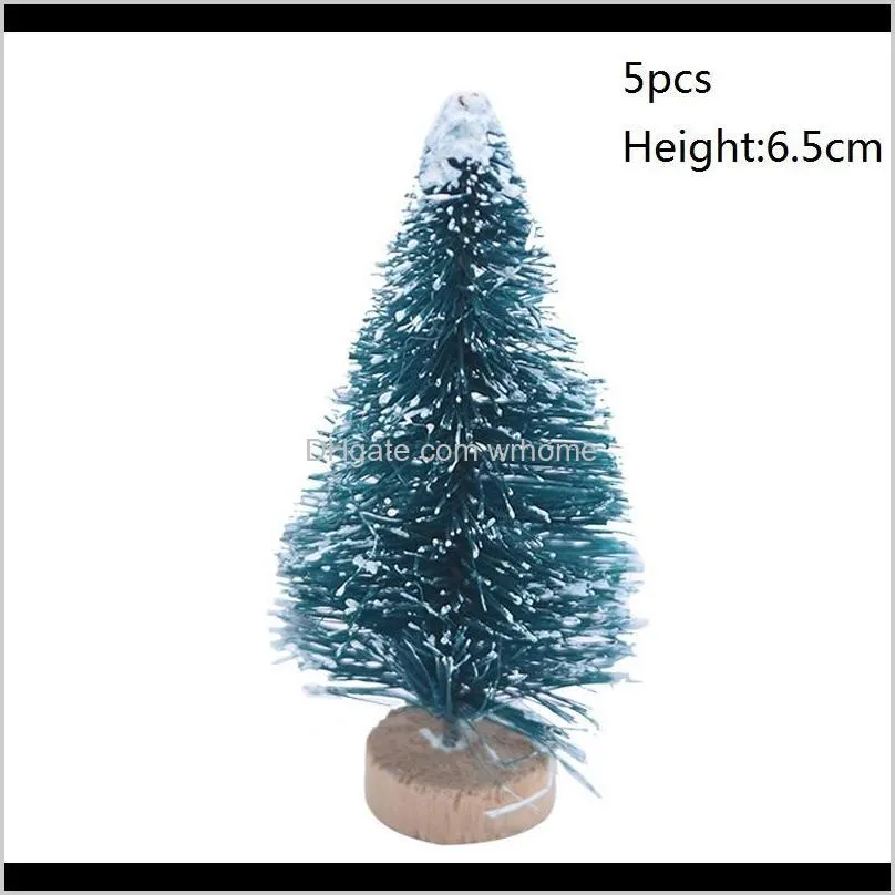 5pcs Artificial Christmas Tree Fake Pine Tree for Home Decoration Kids Gift Plastic New Year Xmas navidad Decor Supplies1