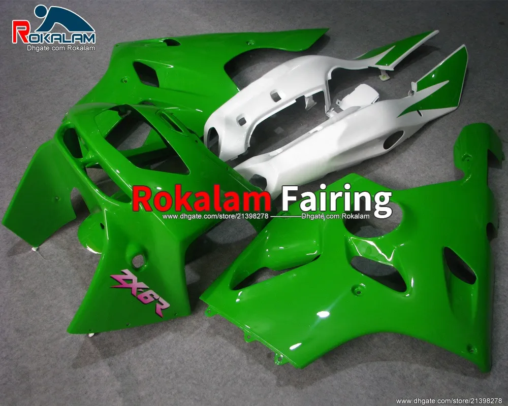 1994 1995 ZX6R carénages de carrosserie pour Kawasaki Ninja ZX 6R 94 95 96 97 ZX6R ZX-6R 1996 1997 Kit de carénage de moto