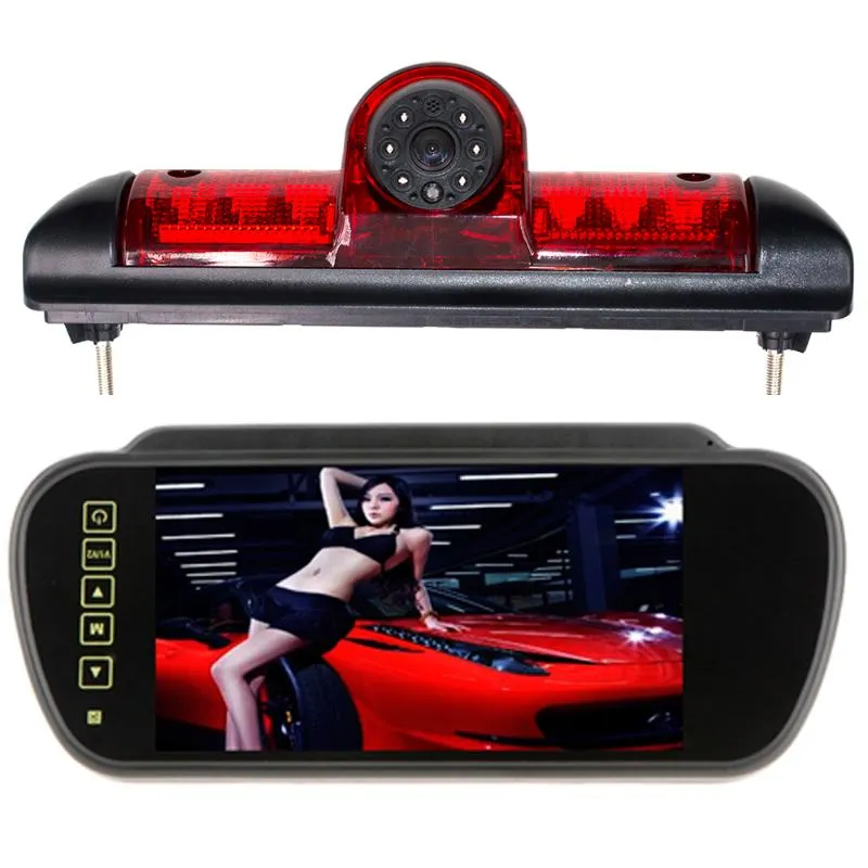 CAR الخلفي عرض الكاميرات أجهزة استشعار وقوف السيارات CCD كاميرا عكسية لضوء الفرامل للفوز III Ducato X250 Boxer LED