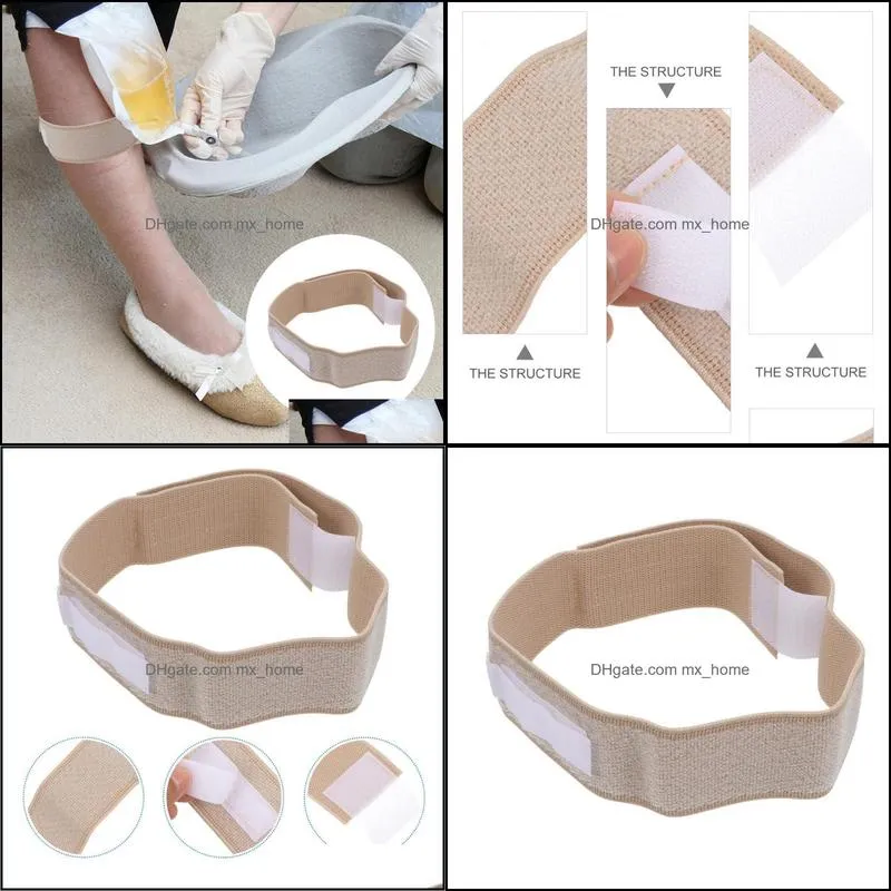 1pc Catheter Fixation Strap Urine Bag External Leg Band Holder (Khaki) Other Arts And Crafts
