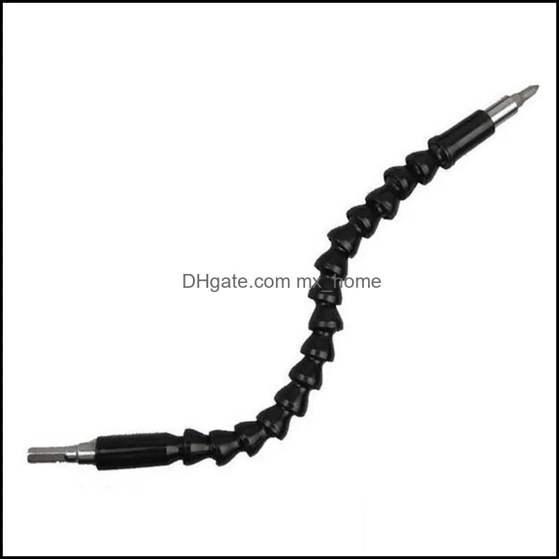 Drill Bits 295mm Electronics Black Shaft Extention Screwdriver Bit Holder Connect Link Hex Shank Flexible Shafts QWKI