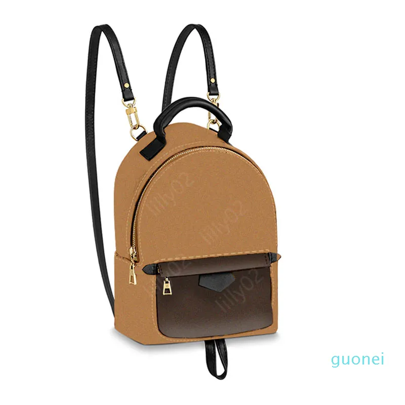 2021 High Quality Fashion Pu Leather PALM SPRINGS Mini size Women Bag Children School Bags Backpack Springs Lady Bag Travel Bag Backpack